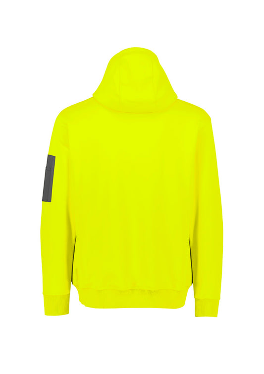 Syzmik ZT667 Unisex Water Resistant Hoodie in Yellow - back view