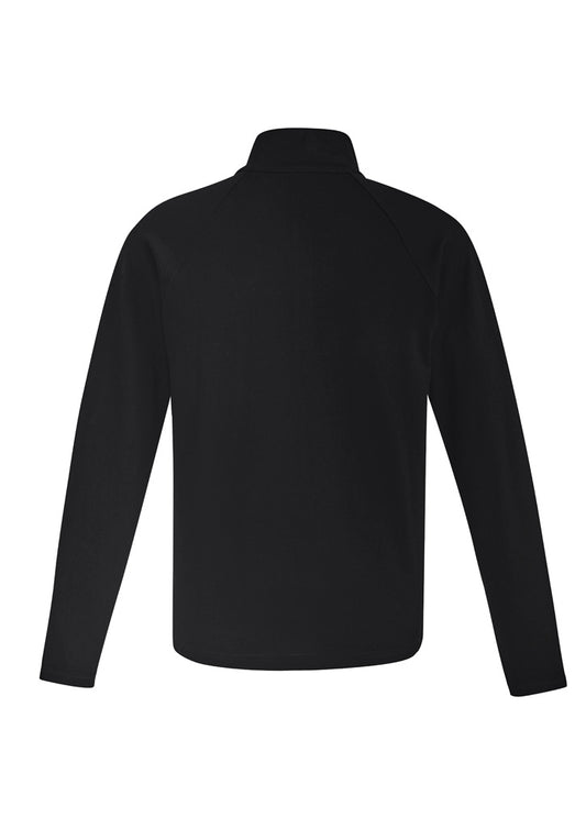 Syzmik ZT766 Unisex Merino Wool Mid-Layer Pullover in Black - back view