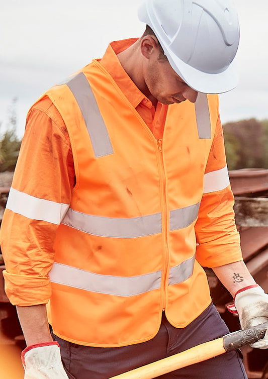 Unisex Hi Vis VIC Rail Zip Vest - ZV687 - syzmik-0