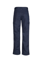 Syzmik ZW001S Mens Midweight Drill Cargo Pant (Stout) in Navy - back view