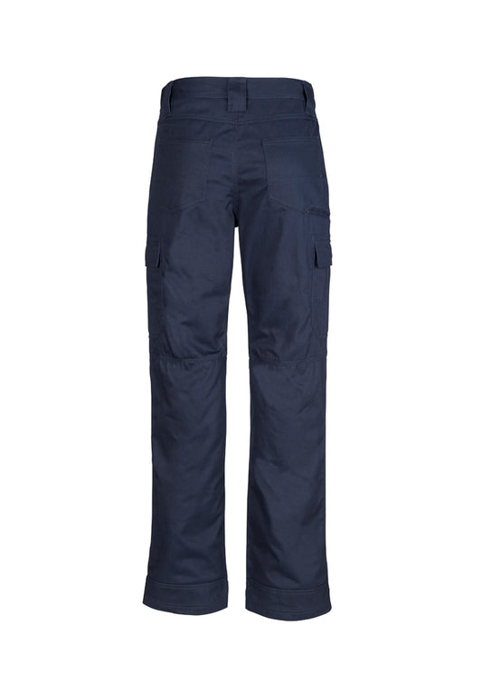 Syzmik ZW001 Mens Midweight Drill Cargo Pant (Regular) in Navy - back view