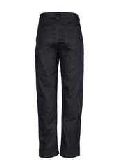 Syzmik ZW002 Mens Plain Utility Pant in Black - back view