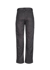 Syzmik ZW002 Mens Plain Utility Pant in Charcoal - back view