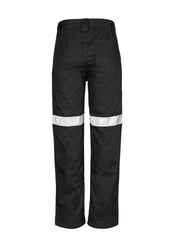 Syzmik ZW004 Mens Taped Utility Pant (Regular) in Black - back view