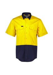 Mens Hi Vis Short Sleeve Shirt - ZW115 - syzmik-1