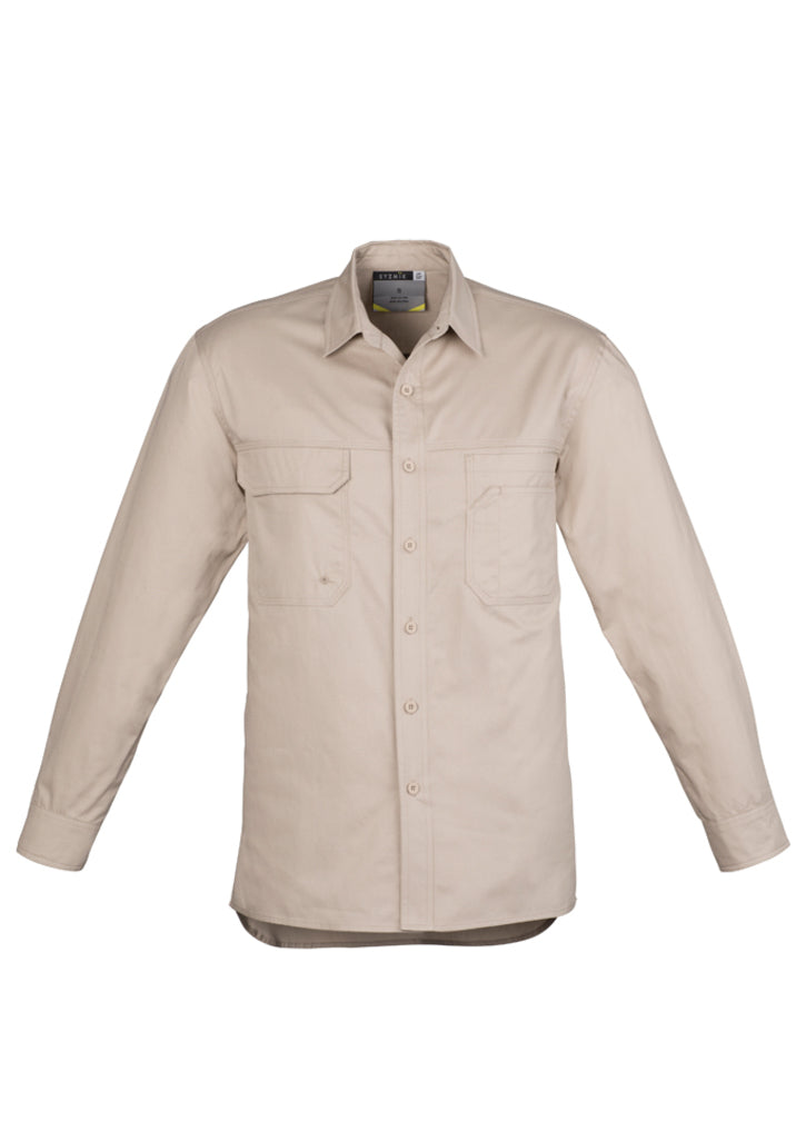 Mens Lightweight Tradie Long Sleeve Shirt - ZW121 - syzmik-0