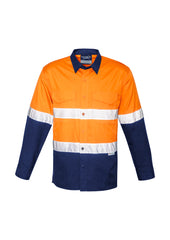 Mens Rugged Cooling HI Vis Taped Long Sleeve Shirt - ZW129 - syzmik-1