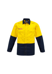 Mens Hi Vis Spliced Shirt - ZW138 - syzmik-1