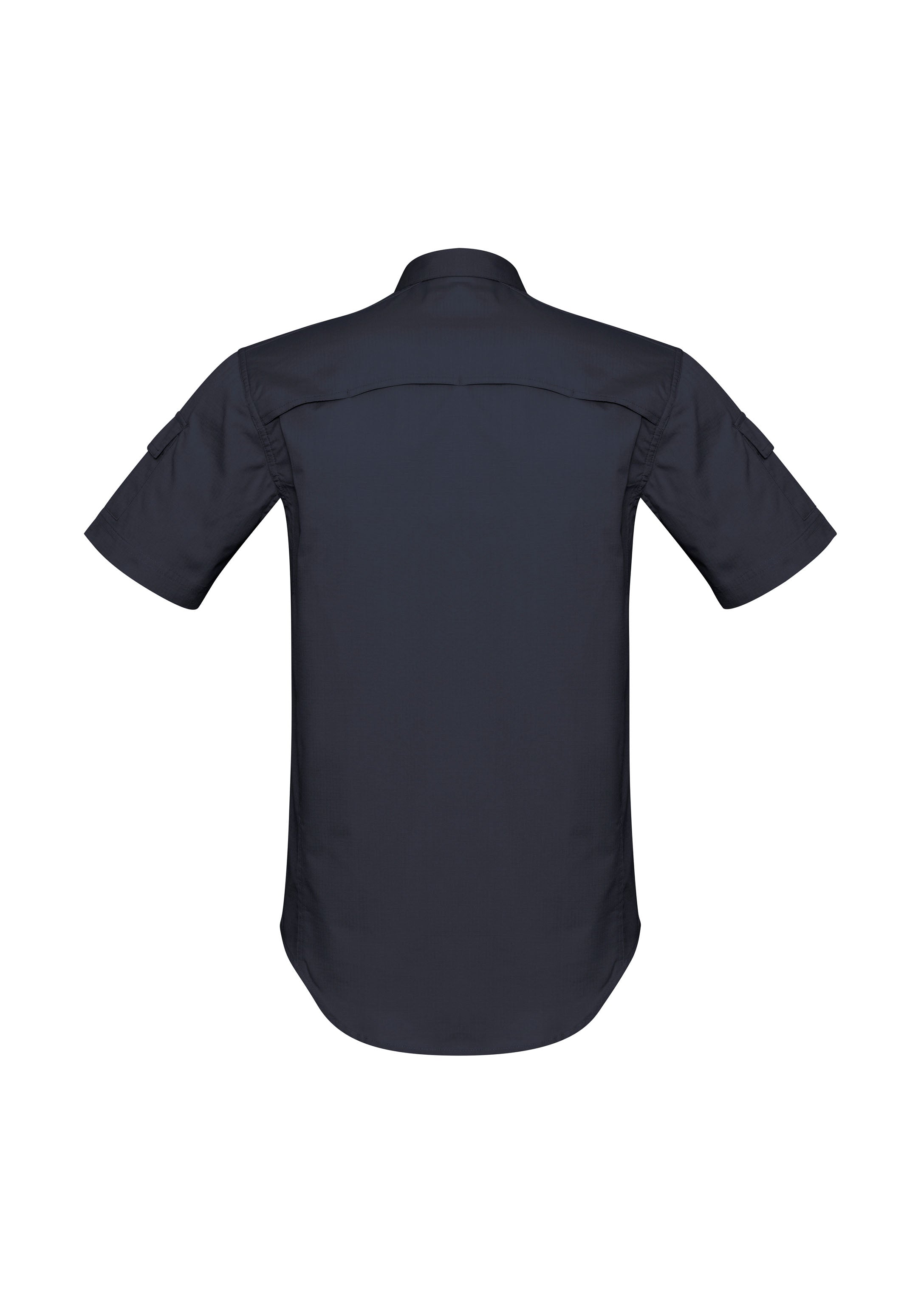 Syzmik ZW405 Mens Rugged Cooling Short Sleeve Shirt in Charcoal - back view