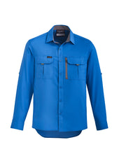 Syzmik ZW460 Mens Outdoor Long Sleeve Shirt in Cobalt