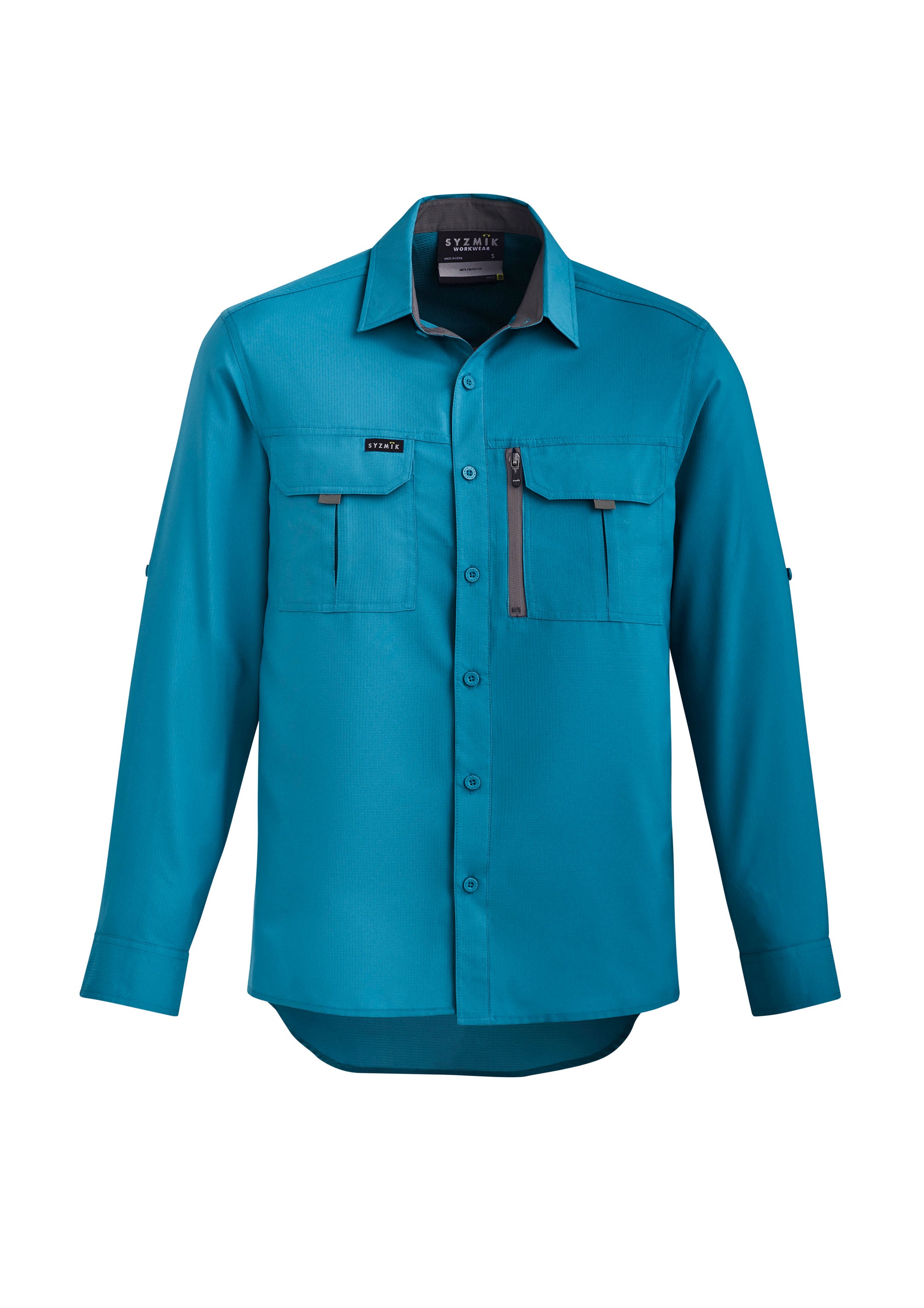 Syzmik ZW460 Mens Outdoor Long Sleeve Shirt in Diesel
