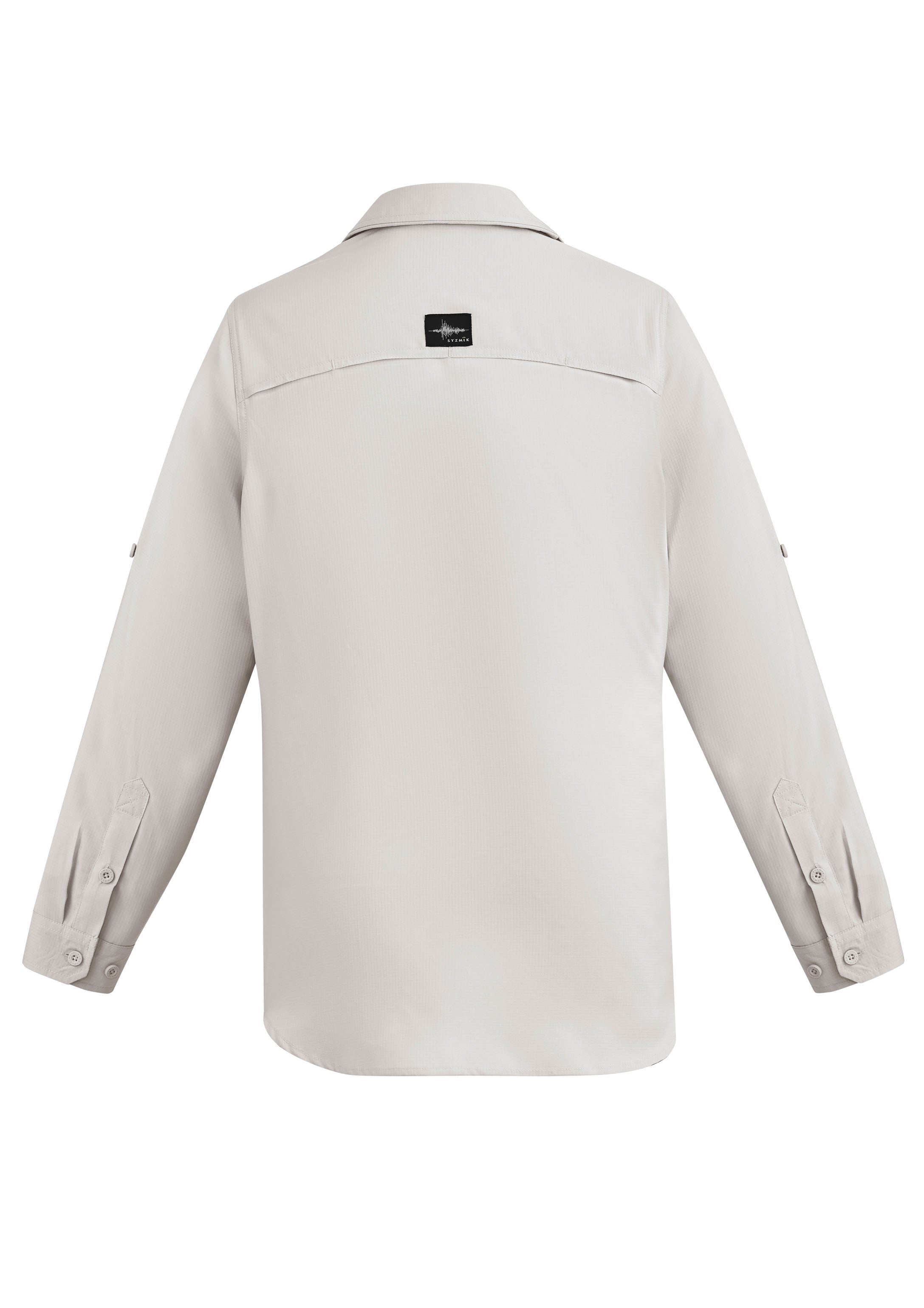 Syzmik ZW460 Mens Outdoor Long Sleeve Shirt in Natural - back view
