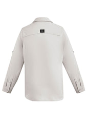 Syzmik ZW460 Mens Outdoor Long Sleeve Shirt in Natural - back view