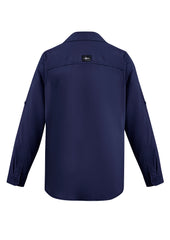 Syzmik ZW460 Mens Outdoor Long Sleeve Shirt in Navy - back view