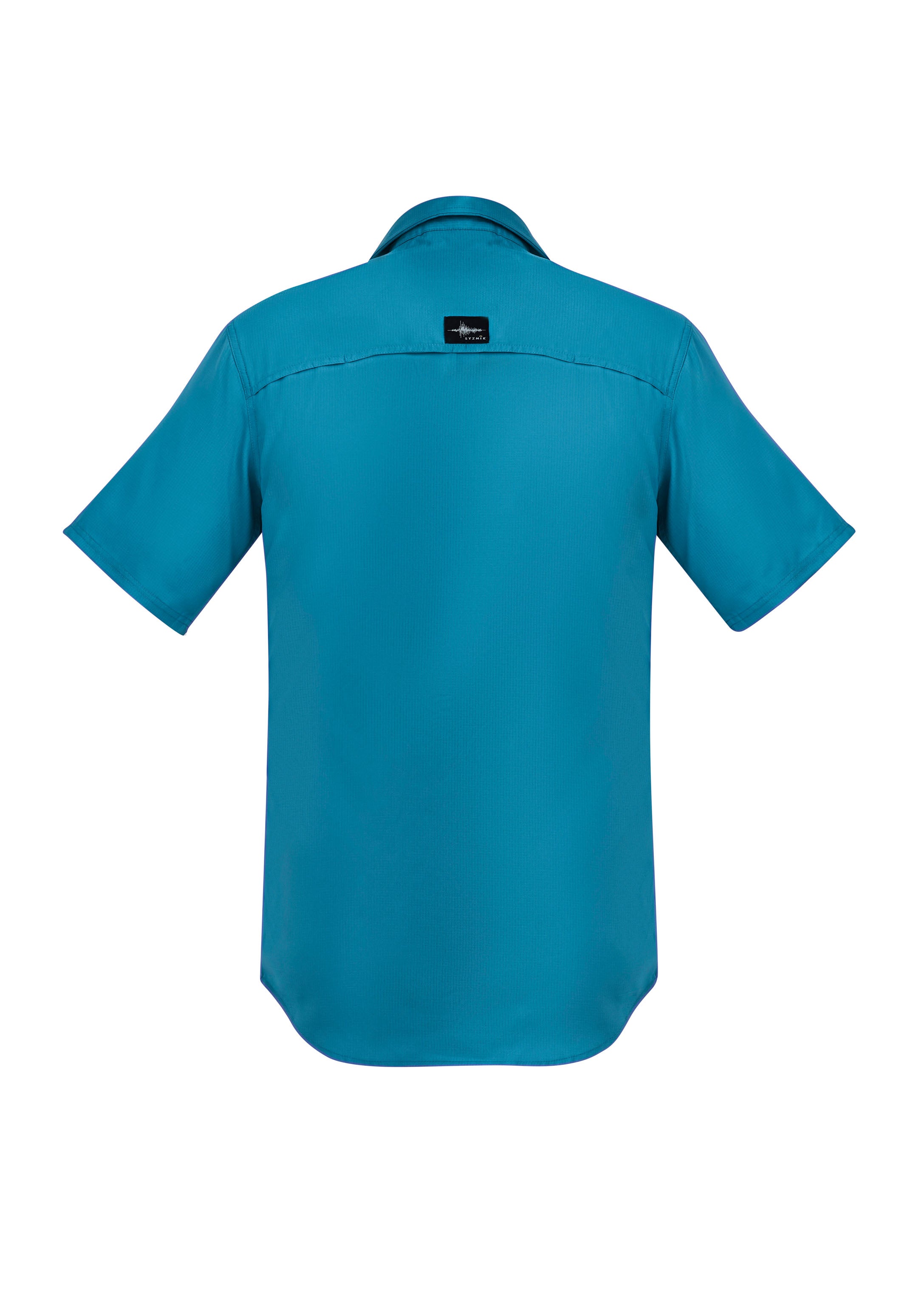 Syzmik ZW465 Mens Outdoor Short Sleeve Shirt in Diesel - back view