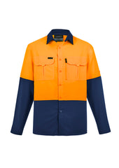 Mens Hi Vis Outdoor Long Sleeve Shirt - ZW468 - syzmik-1