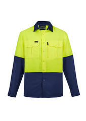 Mens Hi Vis Outdoor Long Sleeve Shirt - ZW468 - syzmik-0