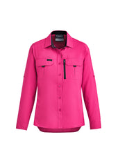 Syzmik ZW760 Womens Outdoor Long Sleeve Shirt in Pink