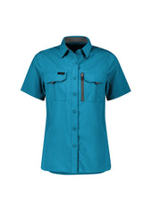 Syzmik ZW765 Womens Outdoor Short Sleeve Shirt in Diesel
