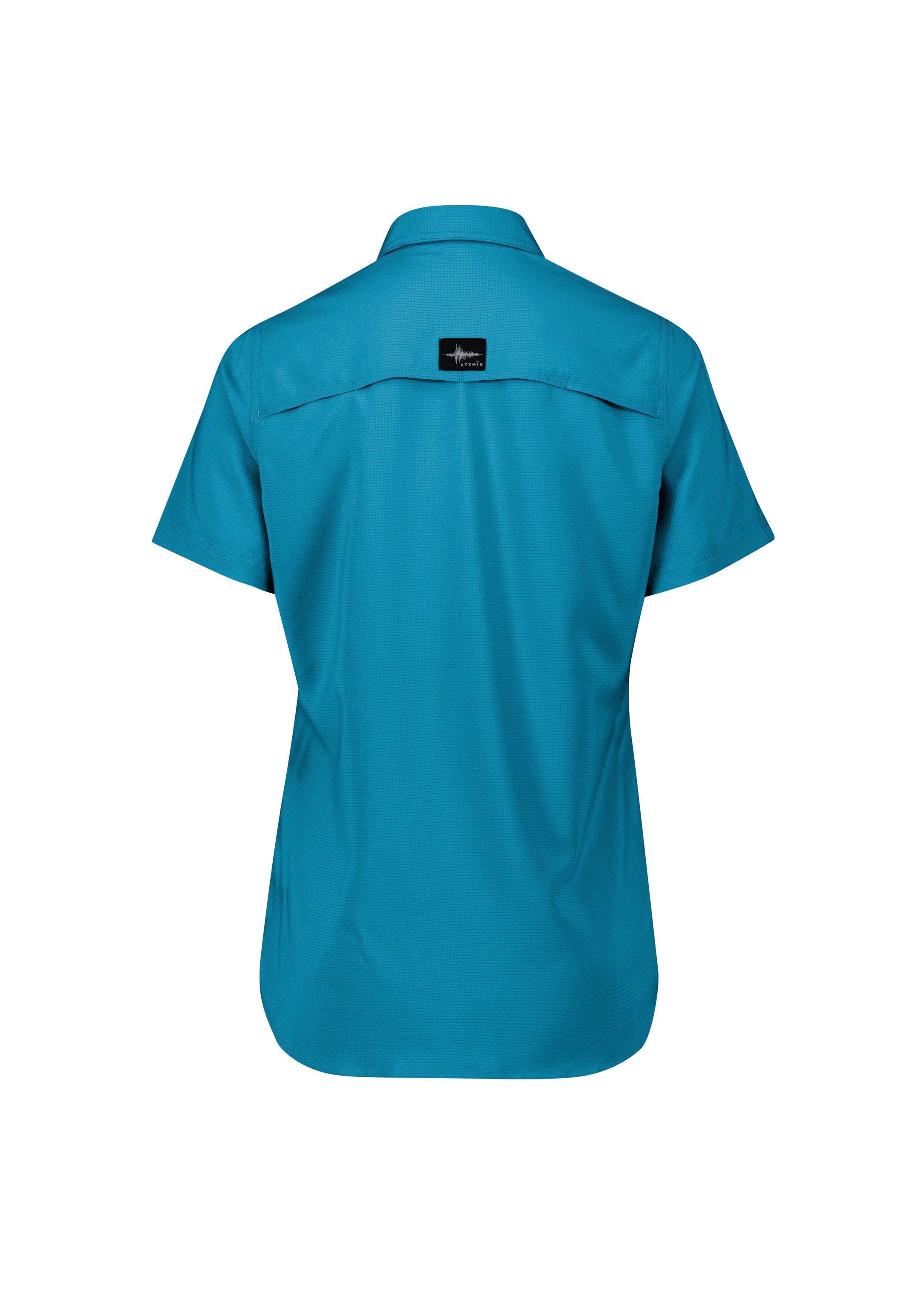 Syzmik ZW765 Womens Outdoor Short Sleeve Shirt in Diesel - back view