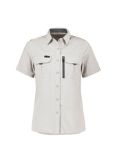Syzmik ZW765 Womens Outdoor Short Sleeve Shirt in Natural