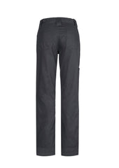 Syzmik ZWL002 Womens Plain Utility Pant in Charcoal - back view