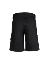 Syzmik ZWL011 Womens Plain Utility Short in Black - back view