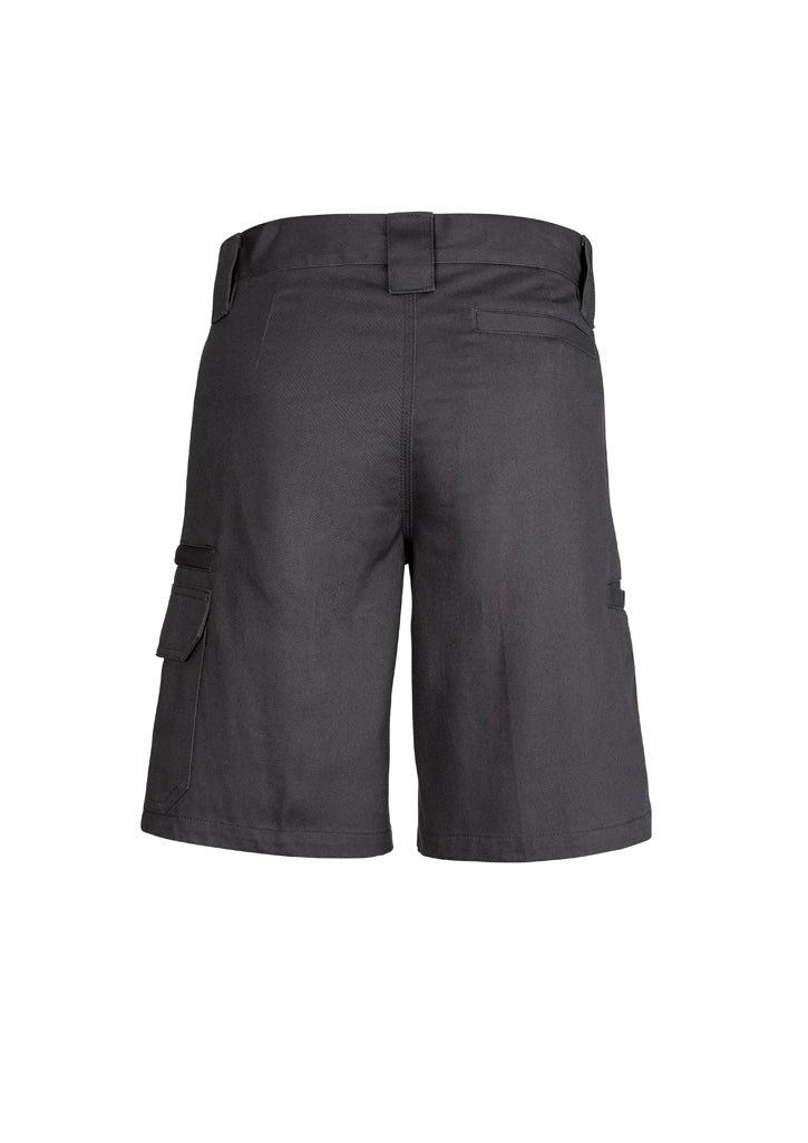 Syzmik ZWL011 Womens Plain Utility Short in Charcoal - back view