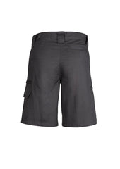 Syzmik ZWL011 Womens Plain Utility Short in Charcoal - back view