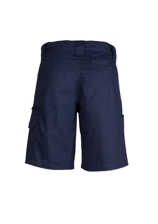 Syzmik ZWL011 Womens Plain Utility Short in Navy - back view